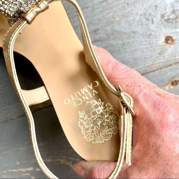 EUC Vince Camuto Bling Crystal Boho Sandals GORG! - Picture 7 of 12